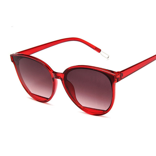 Classic Oval Red Women Sunglasses