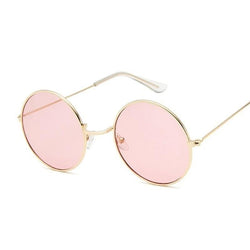 Round Pink Sunglasses Women